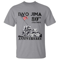 Iwo Jima WWII Veteran T Shirt 80th Anniversary 4th of July US Flag