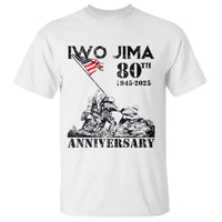 Iwo Jima WWII Veteran T Shirt 80th Anniversary 4th of July US Flag