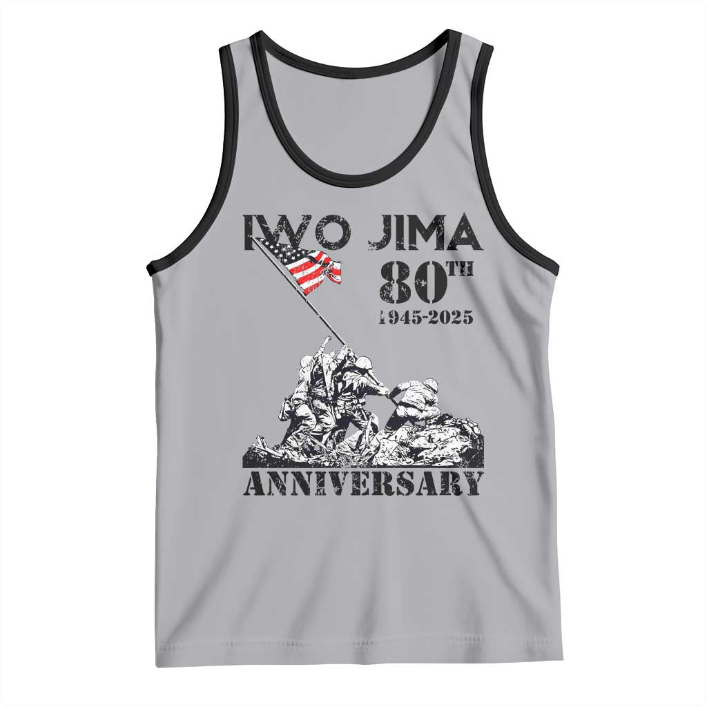 Iwo Jima WWII Veteran Tank Top 80th Anniversary 4th of July US Flag