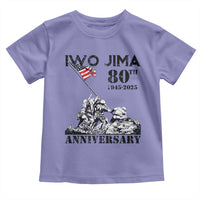 Iwo Jima WWII Veteran Toddler T Shirt 80th Anniversary 4th of July US Flag
