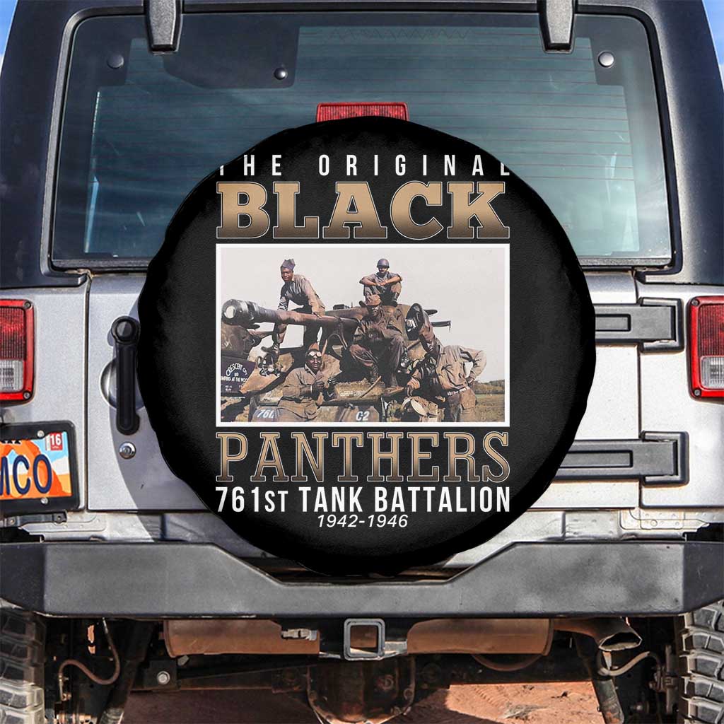 761st Tank Battalion Tribute Spare Tire Cover Black Panthers WW2 Heroes