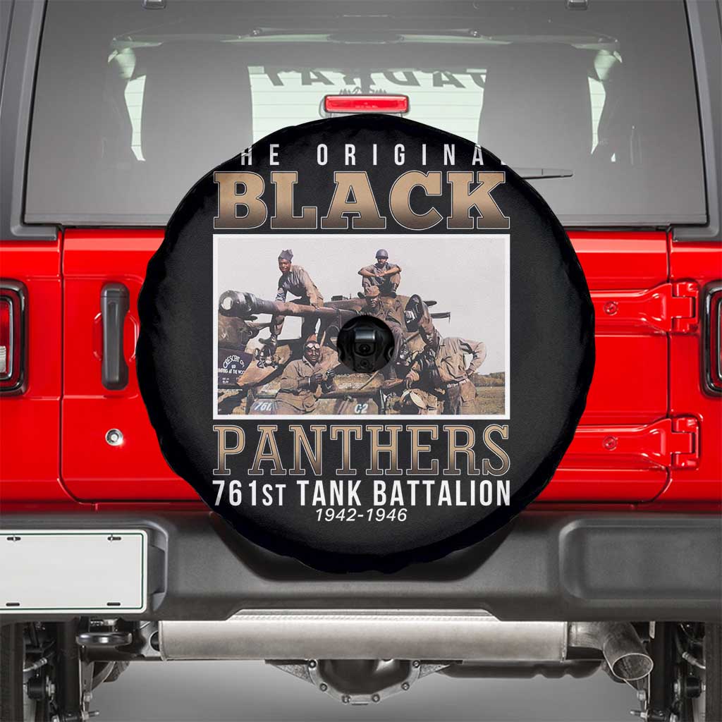 761st Tank Battalion Tribute Spare Tire Cover Black Panthers WW2 Heroes