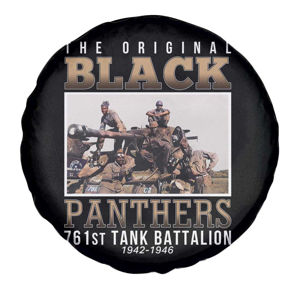 761st Tank Battalion Tribute Spare Tire Cover Black Panthers WW2 Heroes