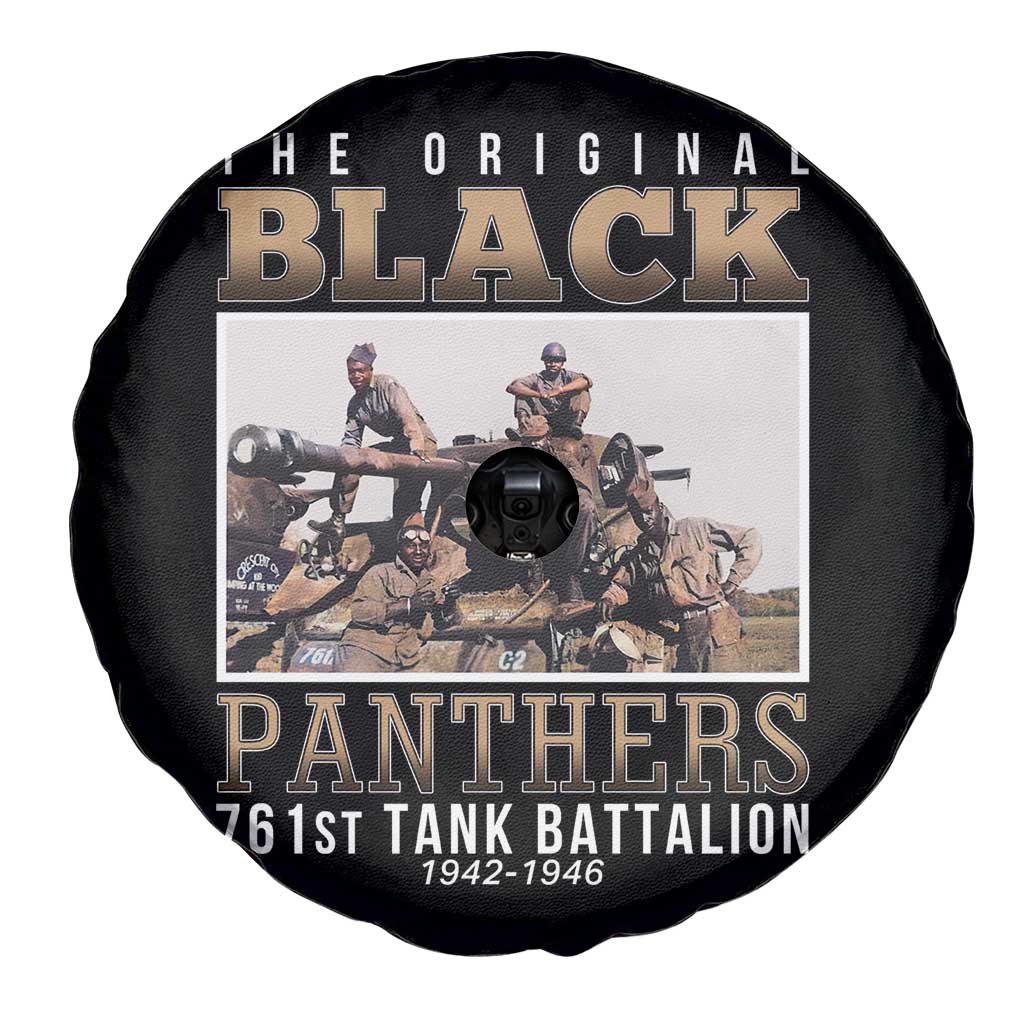 761st Tank Battalion Tribute Spare Tire Cover Black Panthers WW2 Heroes