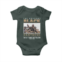 761st Tank Battalion Tribute Baby Onesie Black Panthers WW2 Heroes