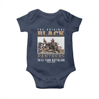 761st Tank Battalion Tribute Baby Onesie Black Panthers WW2 Heroes