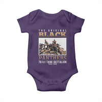 761st Tank Battalion Tribute Baby Onesie Black Panthers WW2 Heroes