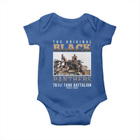 761st Tank Battalion Tribute Baby Onesie Black Panthers WW2 Heroes
