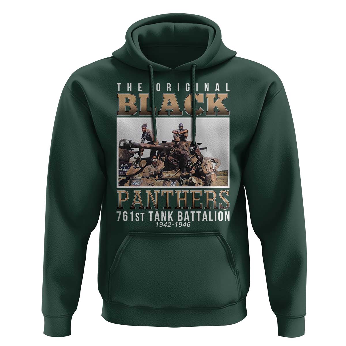 761st Tank Battalion Tribute Hoodie Black Panthers WW2 Heroes