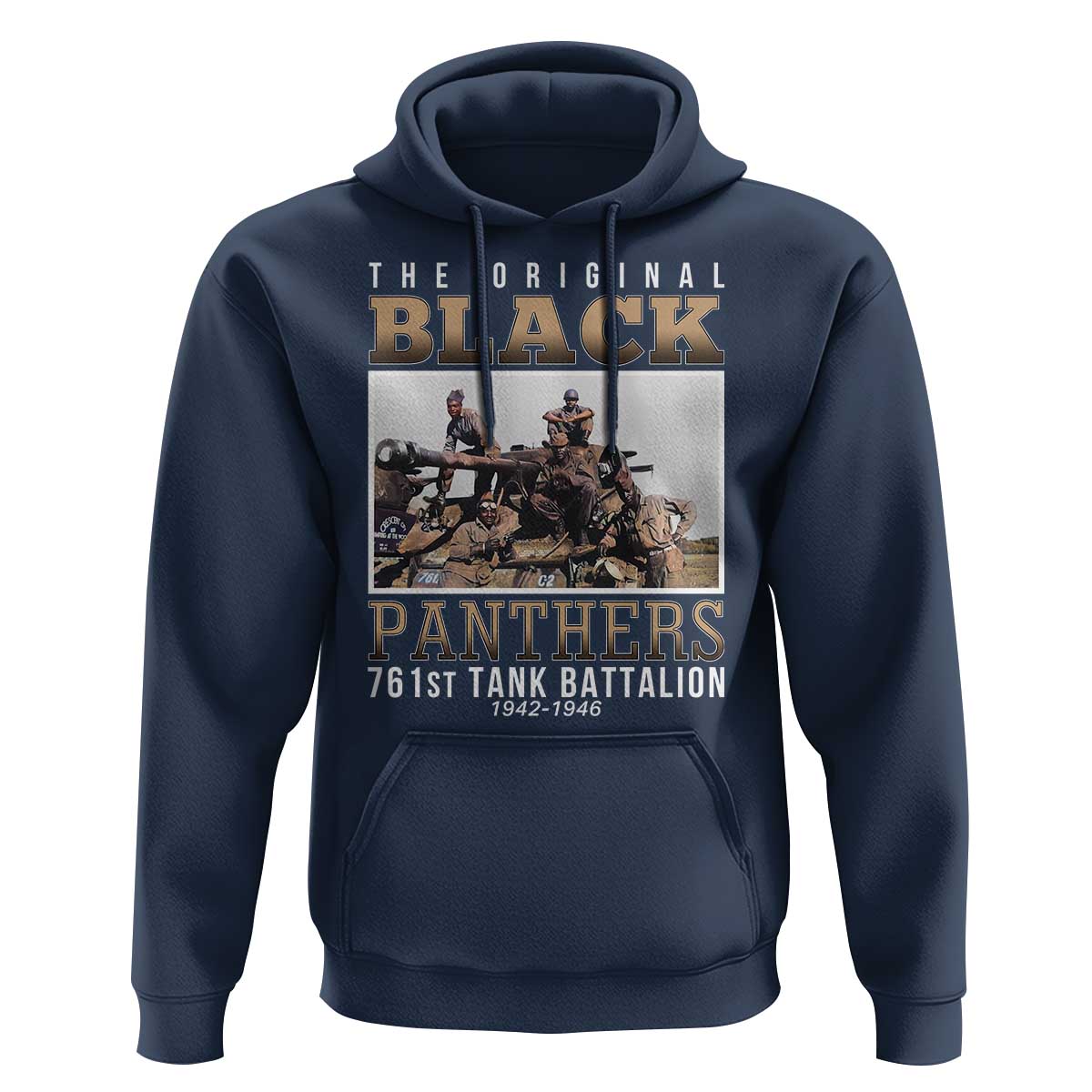 761st Tank Battalion Tribute Hoodie Black Panthers WW2 Heroes