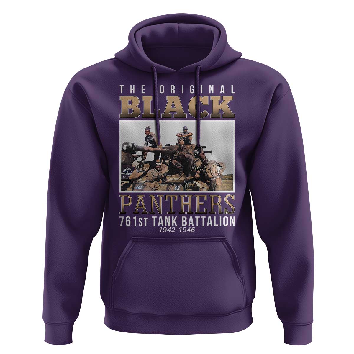 761st Tank Battalion Tribute Hoodie Black Panthers WW2 Heroes