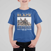 761st Tank Battalion Tribute T Shirt For Kid Black Panthers WW2 Heroes