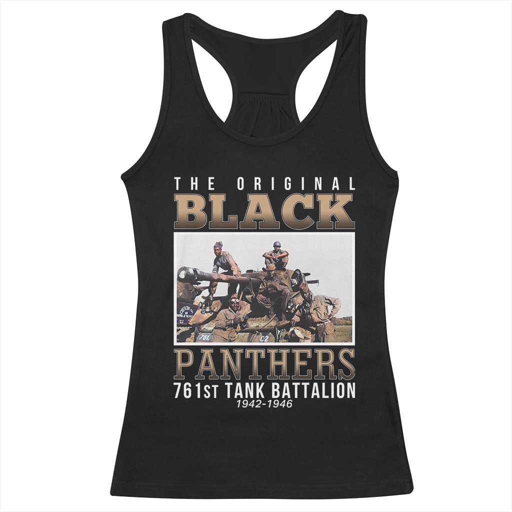761st Tank Battalion Tribute Racerback Tank Top Black Panthers WW2 Heroes