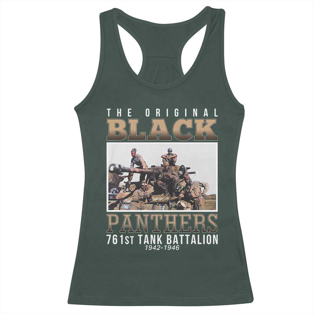 761st Tank Battalion Tribute Racerback Tank Top Black Panthers WW2 Heroes