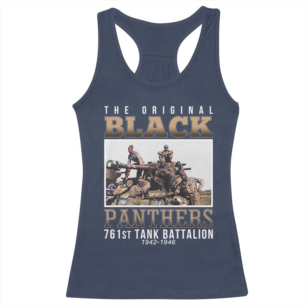 761st Tank Battalion Tribute Racerback Tank Top Black Panthers WW2 Heroes