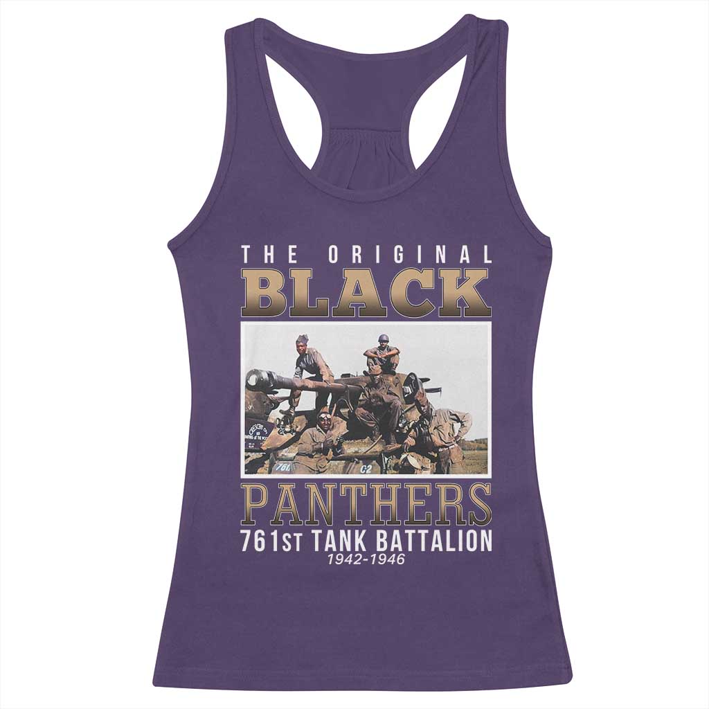 761st Tank Battalion Tribute Racerback Tank Top Black Panthers WW2 Heroes