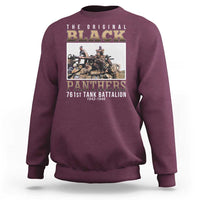 761st Tank Battalion Tribute Sweatshirt Black Panthers WW2 Heroes