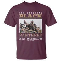 761st Tank Battalion Tribute T Shirt Black Panthers WW2 Heroes