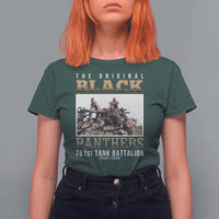 761st Tank Battalion Tribute T Shirt For Women Black Panthers WW2 Heroes
