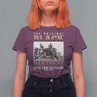 761st Tank Battalion Tribute T Shirt For Women Black Panthers WW2 Heroes