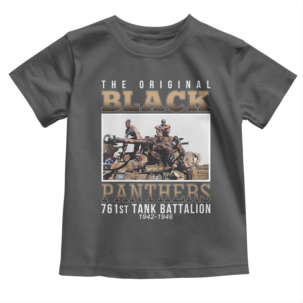 761st Tank Battalion Tribute Toddler T Shirt Black Panthers WW2 Heroes
