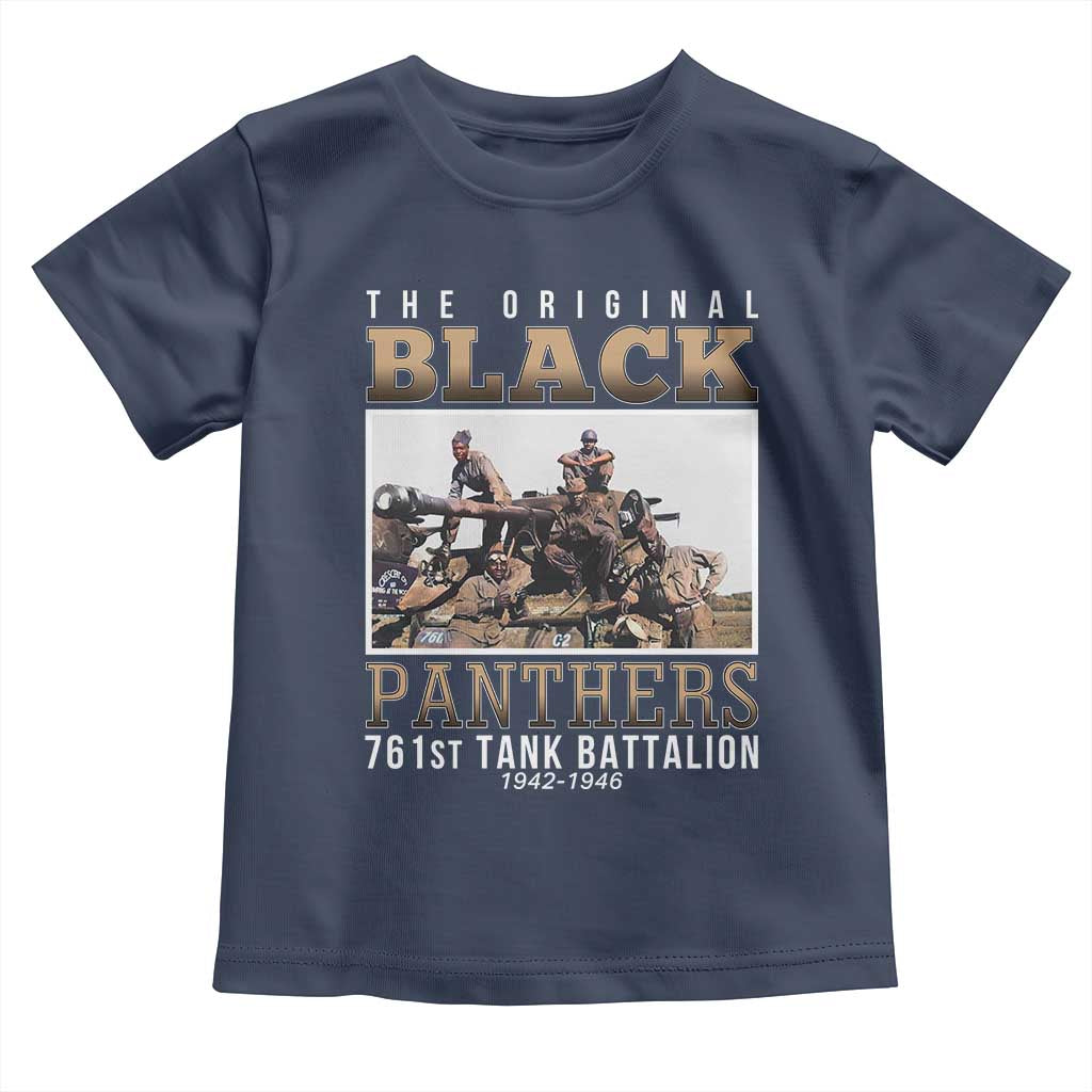 761st Tank Battalion Tribute Toddler T Shirt Black Panthers WW2 Heroes