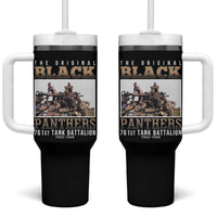 761st Tank Battalion Tribute Tumbler With Handle Black Panthers WW2 Heroes