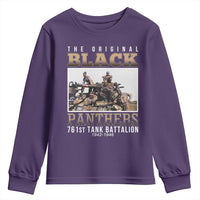 761st Tank Battalion Tribute Youth Sweatshirt Black Panthers WW2 Heroes