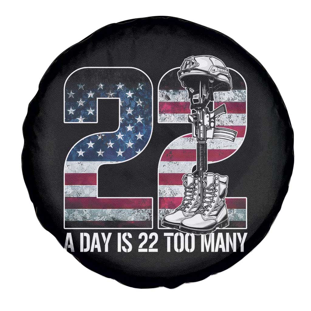 Veteran Suicide Awareness Spare Tire Cover 22 A Day is 22 Too Many Veteran Lives Matter