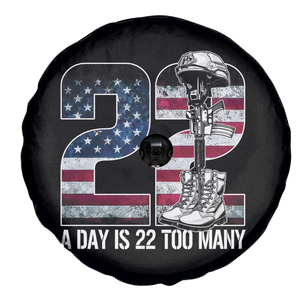 Veteran Suicide Awareness Spare Tire Cover 22 A Day is 22 Too Many Veteran Lives Matter