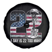 Veteran Suicide Awareness Spare Tire Cover 22 A Day is 22 Too Many Veteran Lives Matter