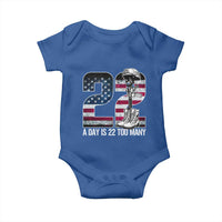 Veteran Suicide Awareness Baby Onesie 22 A Day is 22 Too Many Veteran Lives Matter