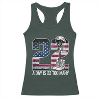 Veteran Suicide Awareness Racerback Tank Top 22 A Day is 22 Too Many Veteran Lives Matter