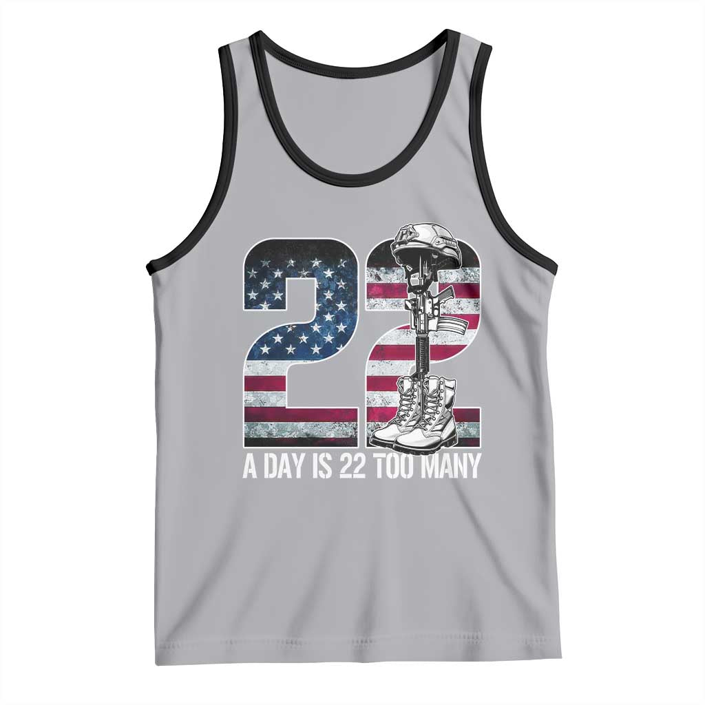 Veteran Suicide Awareness Tank Top 22 A Day is 22 Too Many Veteran Lives Matter