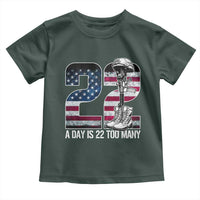 Veteran Suicide Awareness Toddler T Shirt 22 A Day is 22 Too Many Veteran Lives Matter
