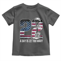 Veteran Suicide Awareness Toddler T Shirt 22 A Day is 22 Too Many Veteran Lives Matter