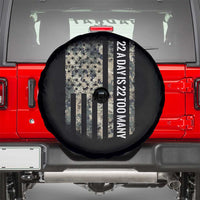 Veteran Suicide Awareness Spare Tire Cover USA Flag 22 A Day Is 22 Too Many