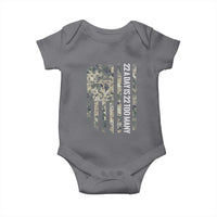 Veteran Suicide Awareness Baby Onesie USA Flag 22 A Day Is 22 Too Many