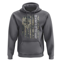 Veteran Suicide Awareness Hoodie USA Flag 22 A Day Is 22 Too Many