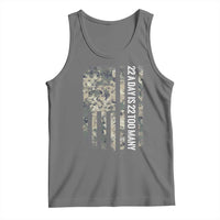 Veteran Suicide Awareness Tank Top USA Flag 22 A Day Is 22 Too Many