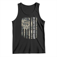 Veteran Suicide Awareness Tank Top USA Flag 22 A Day Is 22 Too Many