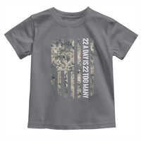 Veteran Suicide Awareness Toddler T Shirt USA Flag 22 A Day Is 22 Too Many