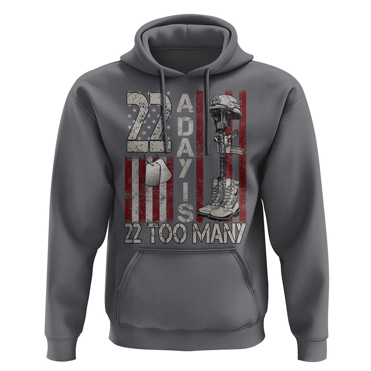 Veteran Suicide Awareness Hoodie 22 A Day Is 22 Too Many