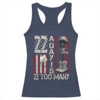 Veteran Suicide Awareness Racerback Tank Top 22 A Day Is 22 Too Many