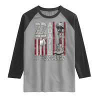 Veteran Suicide Awareness Raglan Shirt 22 A Day Is 22 Too Many