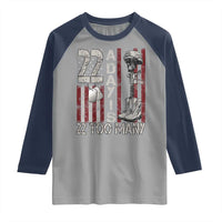 Veteran Suicide Awareness Raglan Shirt 22 A Day Is 22 Too Many