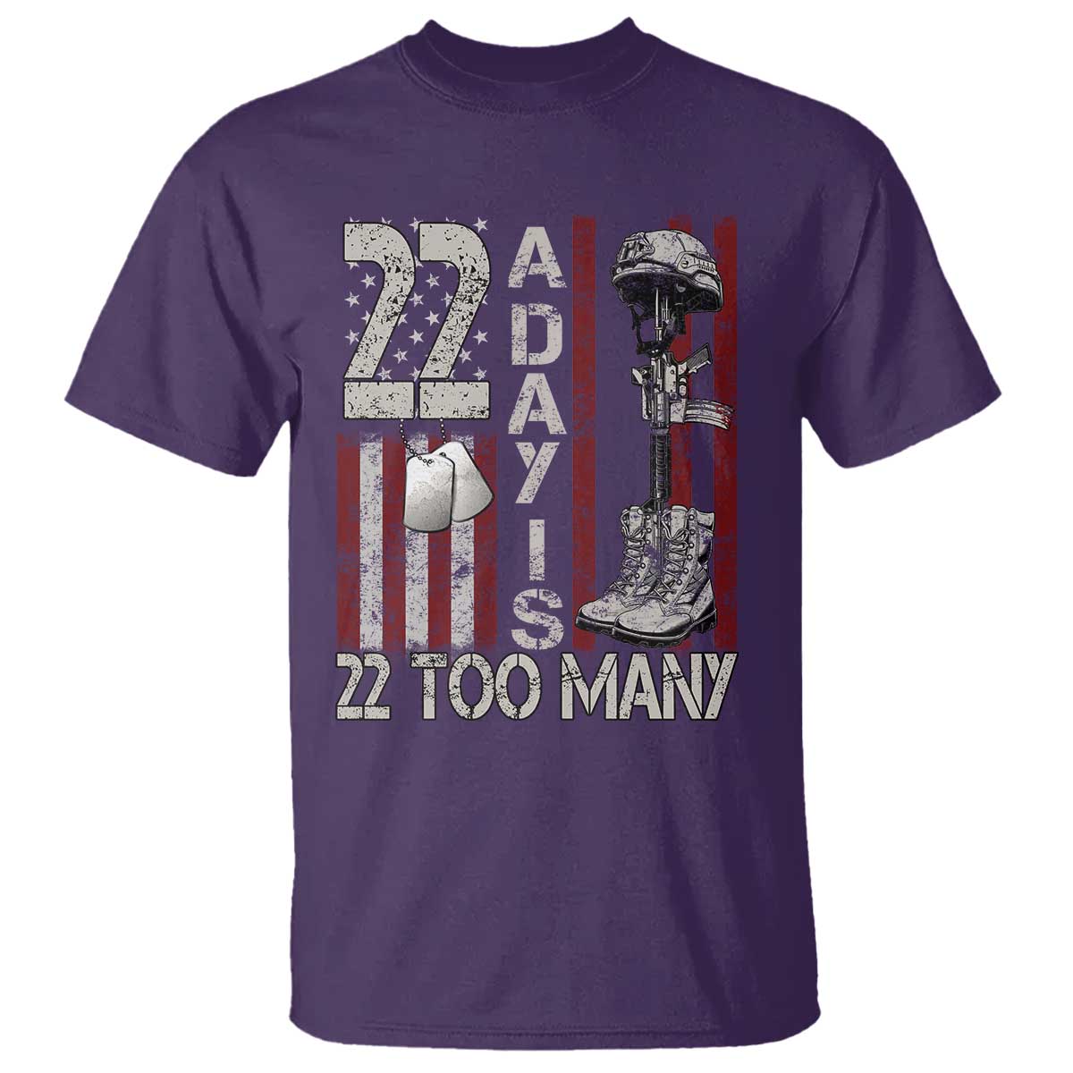 Veteran Suicide Awareness T Shirt 22 A Day Is 22 Too Many