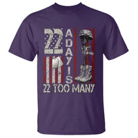 Veteran Suicide Awareness T Shirt 22 A Day Is 22 Too Many