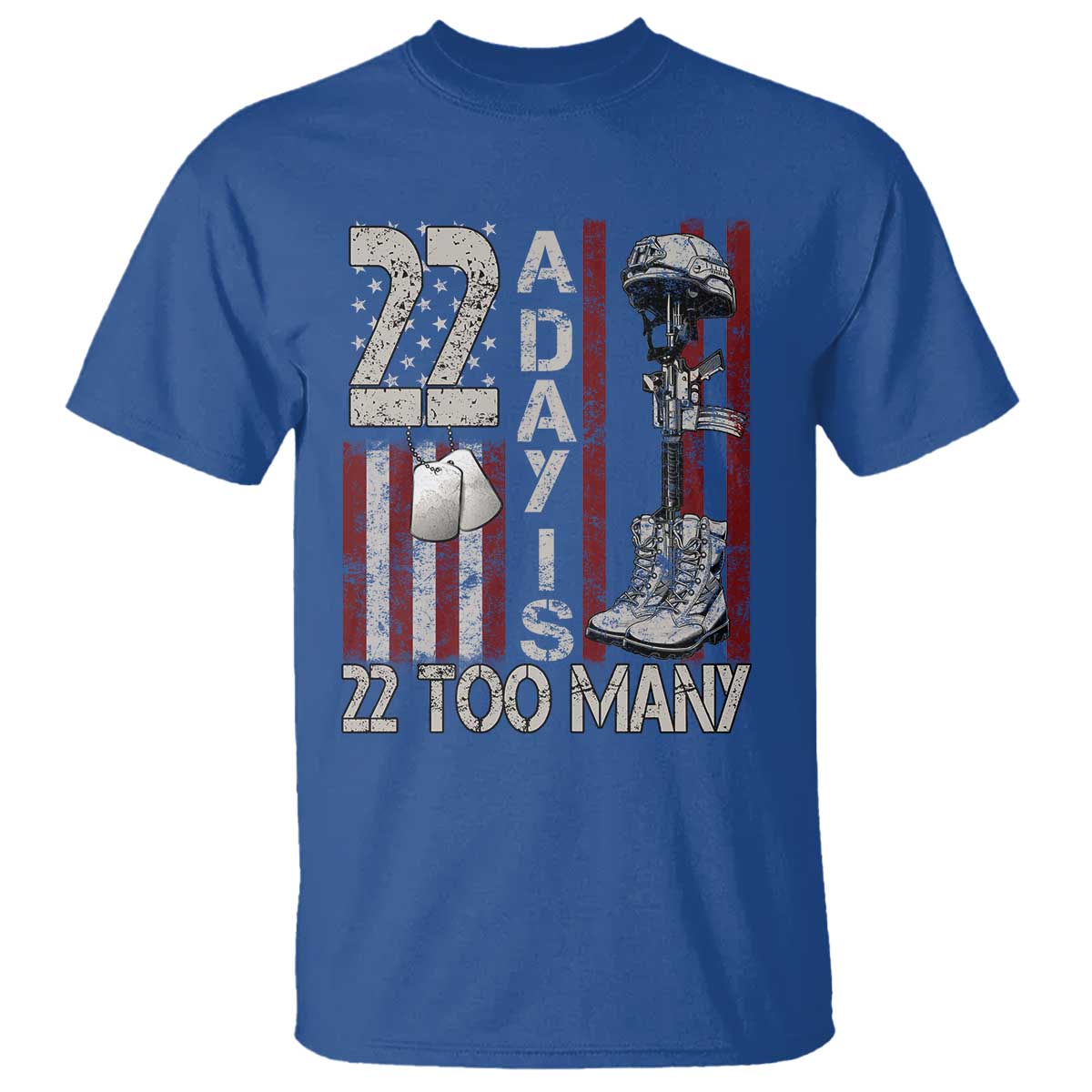 Veteran Suicide Awareness T Shirt 22 A Day Is 22 Too Many