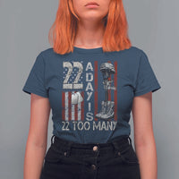 Veteran Suicide Awareness T Shirt For Women 22 A Day Is 22 Too Many